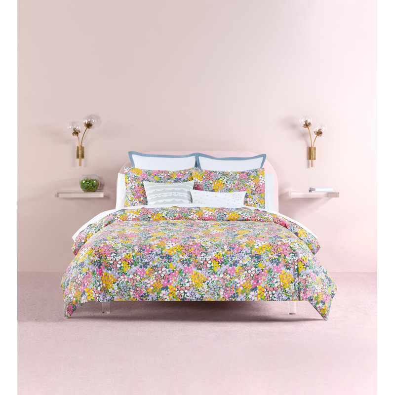 Kate Spade New York Floral Dots Comforter Set Lilac & Reviews Wayfair
